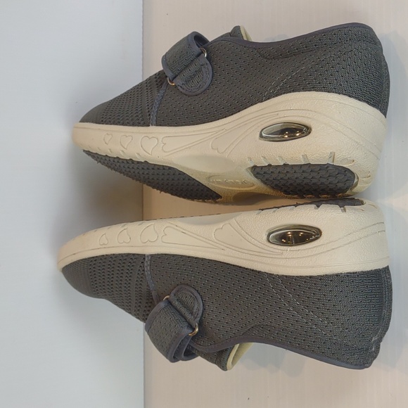 Youyun Grey Orthoshoes Light Walking Shoe for Diabetics, Edema, Plantar Faciitis - Picture 8 of 15